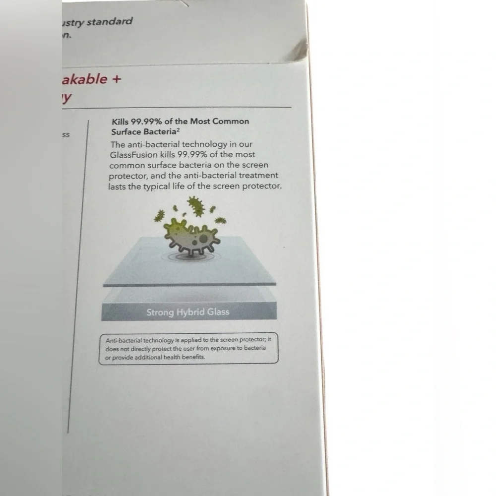 Invisible Shield Glassfusion hybrid glass screen, protect protection.